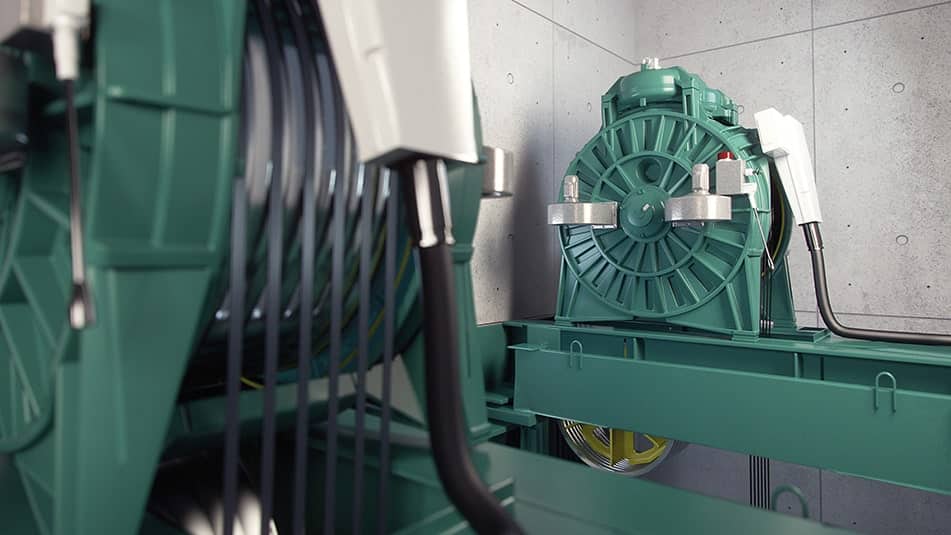 Las nuevas tecnologías como la superligera KONE UltraRope® pueden ofrecer una eficiencia energética sin precedentes.